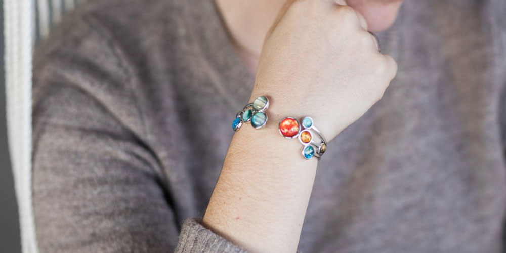 Solar System Open Cuff Bracelet