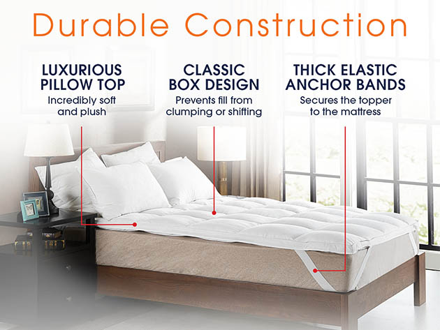 Cheer Collection 230TC Luxurious Down Alternative Mattress Topper (King)