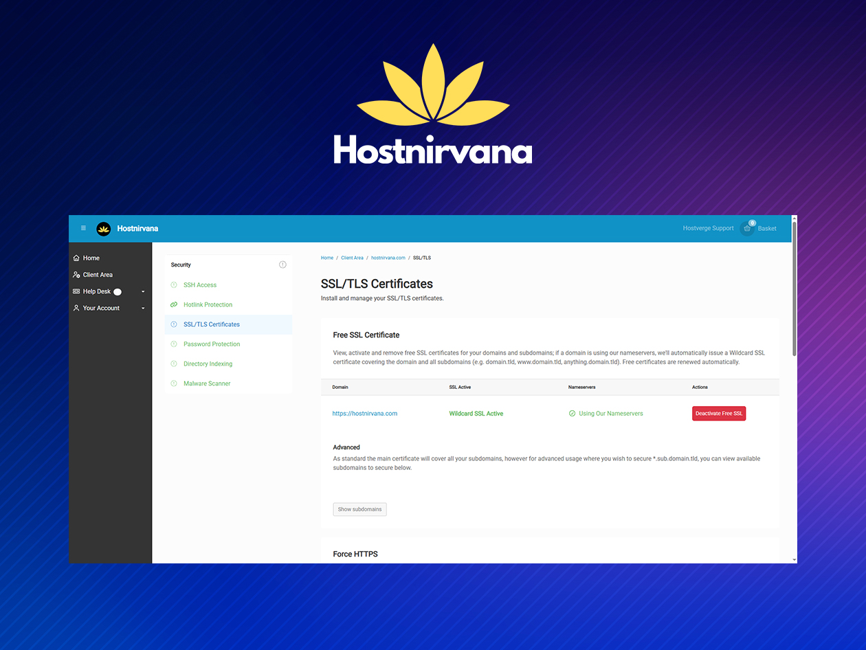 Hostnirvana Website Hosting: Lifetime Subscription