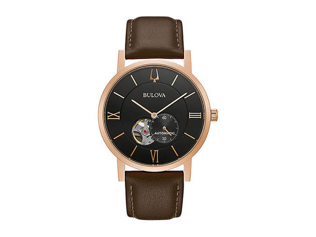Bulova 97A155 Mens Rose Gold Finish Watch | StackSocial