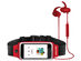 ActiveGear Wireless Earphones + Sports Belt Set (Red)