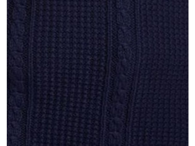Club Room Men's Textured Cricket Sweater Dark Blue Size XX-Large