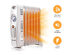 Costway 700 W Portable Mini Electric Oil Filled Radiator Heater 7-Fin Thermostat Home White