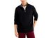 Club Room Men's Stretch Quarter-Zip Fleece Sweatshirt Black Size Small