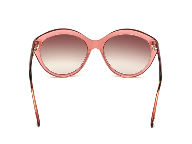 Tom Ford Shiny Pink & Gradient Brown Round Sunglasses (Store-Display Model)