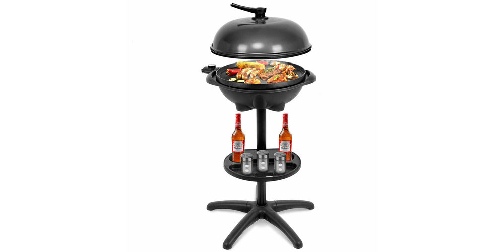 Costway Electric BBQ Grill 1350W Non-stick 4 Temperature Setting Outdoor Garden Camping