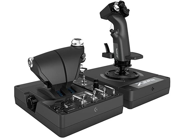 Logitech G X56 RGB Throttle and Stick Simulation Controller for VR Gaming