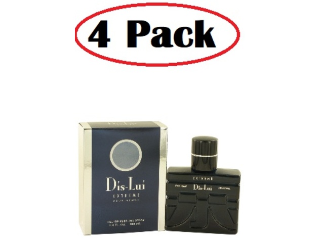 4 Pack of Dis Lui Extreme by YZY Perfume Eau De Parfum Spray 3.4 oz