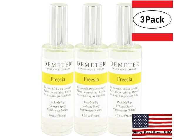 3 Pack Demeter Freesia by Demeter Cologne Spray 4 oz for Women