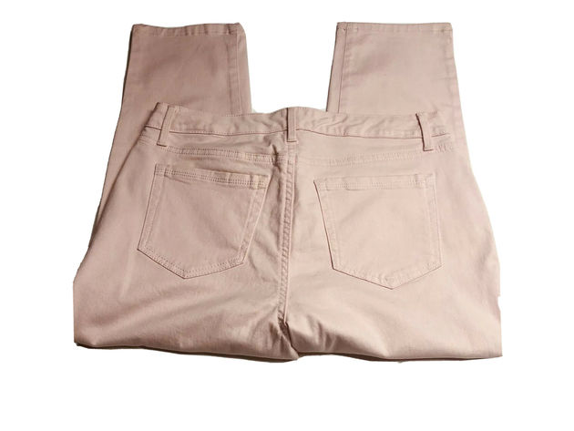 Charter Club Women's Tummy-Control Bristol Capri Jeans Pink Size 16