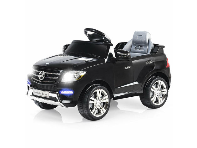 Costway Mercedes Benz ML350 6V Electric Kids Ride On Car Licensed MP3 RC Remote Control - Black
