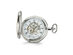 Charles Hubert Gold Finish Brass 2-tone Skeleton Dial Pocket Watch