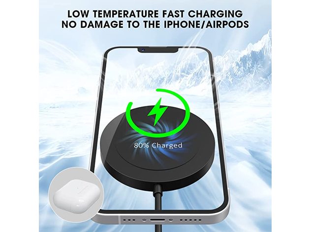 Magnetic Wireless Charger  Magnet Charging Pad Compatible with iPhone