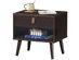 Costway Nightstand Sofa Side End Table Bedside Table Drawer Storage - Espresso