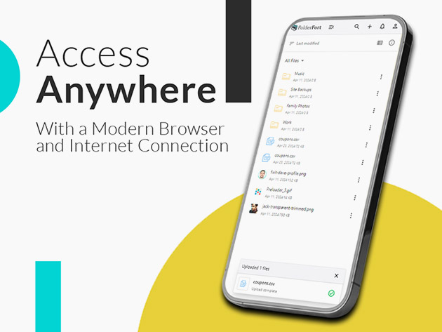 FolderFort 5TB Cloud Storage Pro Plan Lifetime Subscription