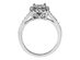 Princess Cut Diamond Engagement Ring & Wedding Band Set 1.50 Carat (ctw) in 14K White Gold - 8.5