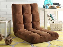 Loungie Quilted Recliner Chair (Brown)