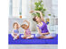 Costway 6'x 4' Tri-Fold Gymnastics Mat Yoga Thick Folding Gym Blue
