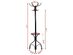 Costway Metal Coat Hat Rack Organizer Clothes Hanger Hooks Tree Stand Umbrella Holder - Black