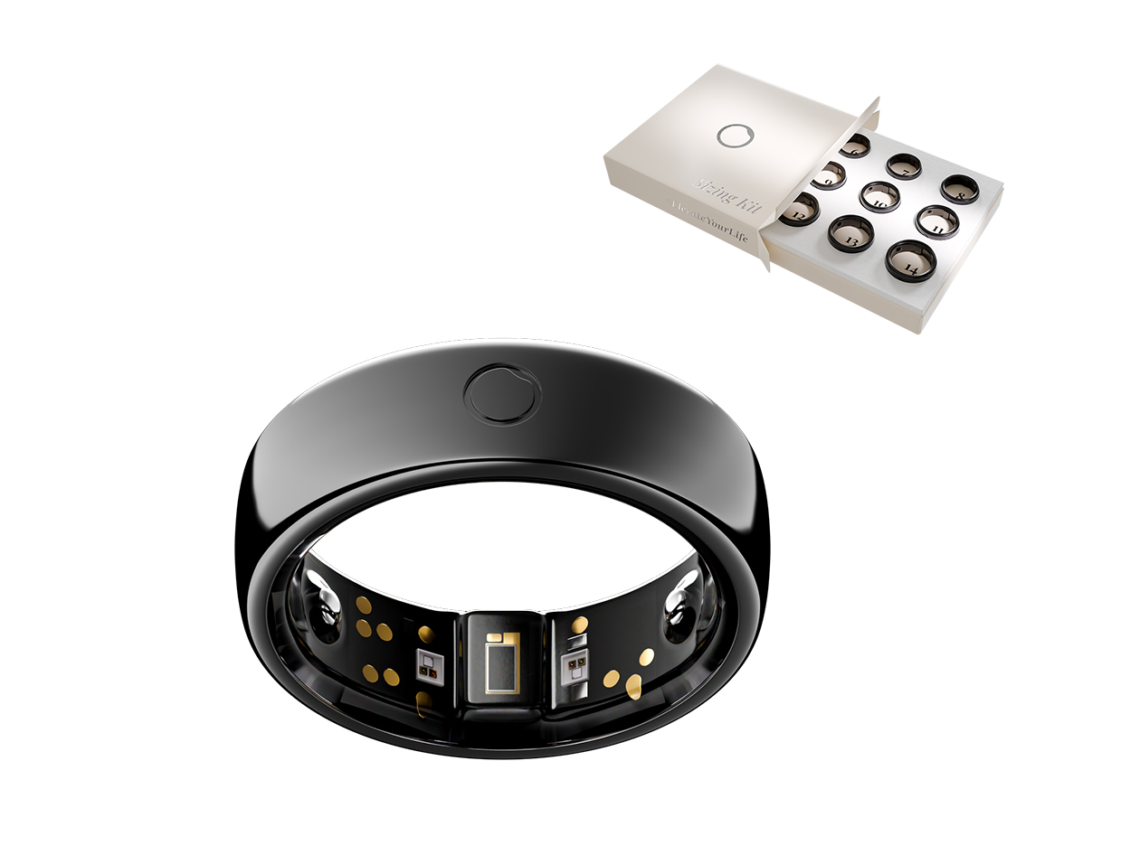 Circular Ring 2 - Medical-Grade Smart Ring (Obsidian Black/Size 8)