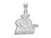 Sterling Silver New Mexico State Large Pendant