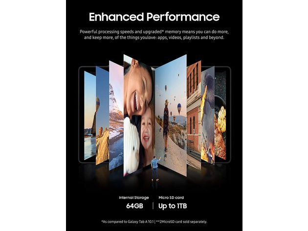 Samsung Galaxy Tab A7 SM-T500NZAAXAR 10.4inch Wi-Fi 32GB Qualcomm Tablets - Gray- (Refurbished, No Retail Box)