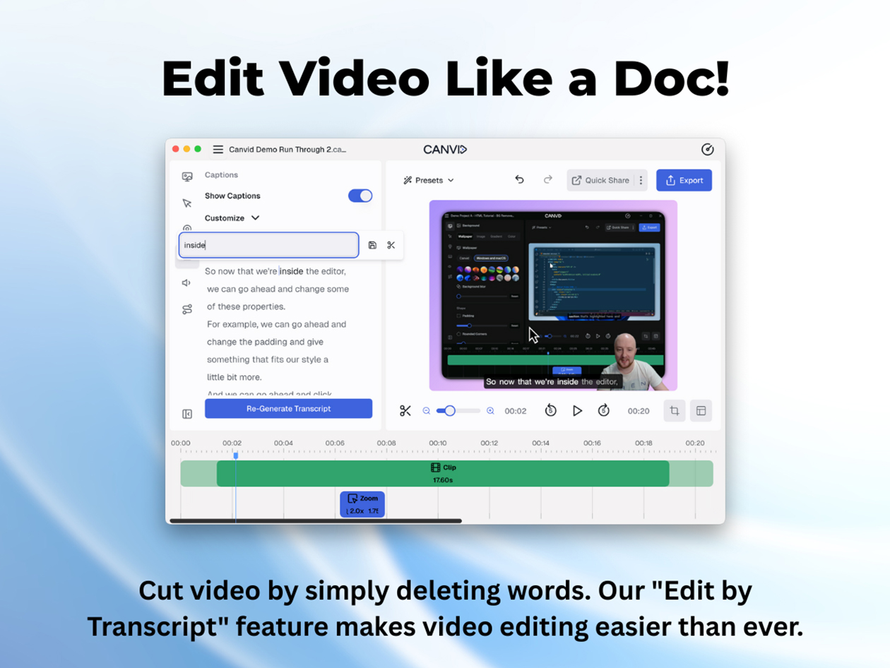 Canvid AI-Powered Screen Recorder: Lifetime Subscription
