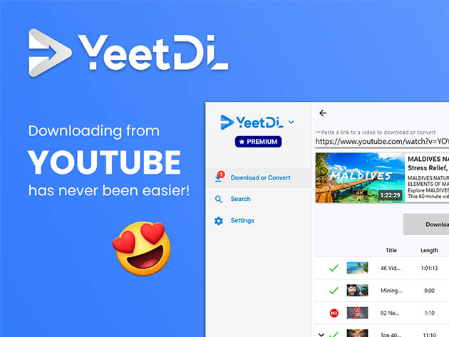 YeetDL Video Downloader: Lifetime Subscription