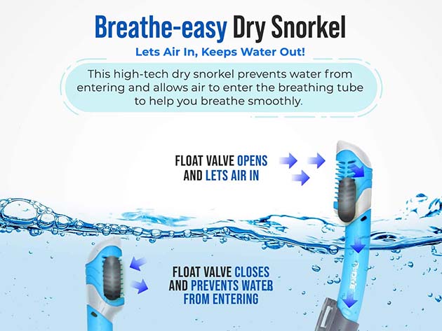 Premium Dry Top Snorkel Set