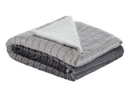 Colette Flannel Reversible Jacquard Throw
