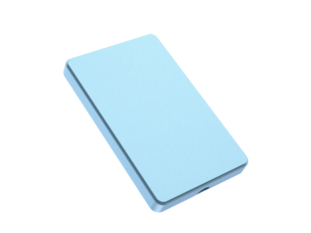 Slim Portable USB 3.0 External Hard Drive - 500GB (Blue)