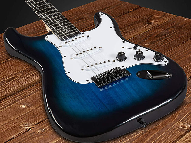 LyxPro 39" Electric Guitar (Right-Handed/Blue)