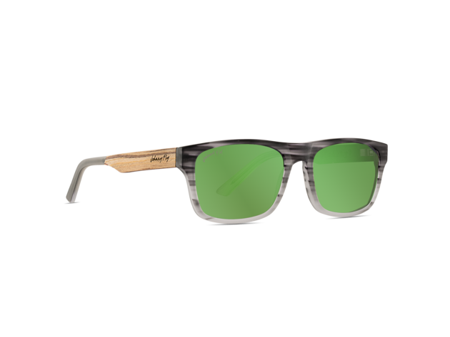 7Thirty7 Sunglasses Marble Grey / Green Reflect Polarized