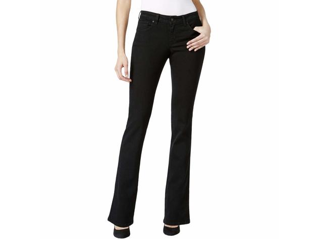 Style & Co Women's Curvy Boot-Cut Jeans  Black Size 18