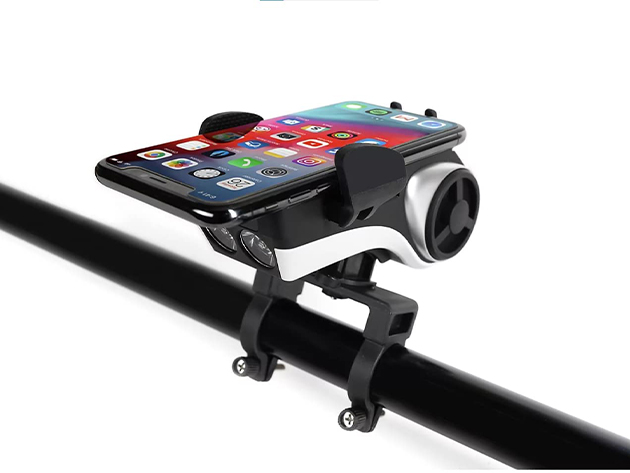 Cycle Tunes Bike Phone Mount with Headlight & Speaker