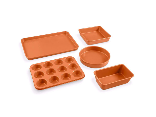 20-Piece Non-Stick Cookware With Lids & Bakeware Set