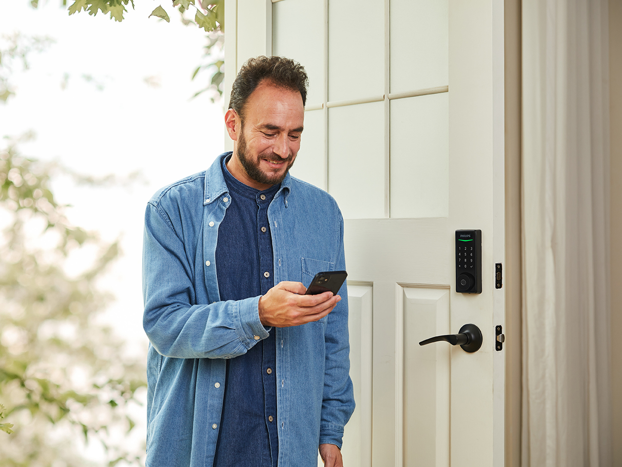 Philips 1000 Series Touchscreen Fingerprint Electronic Deadbolt (Matte Black)