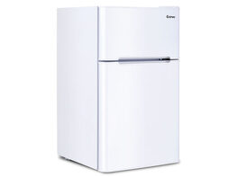 Costway Refrigerator Small Freezer Cooler Fridge Compact 3.2 cu ft. Unit - White