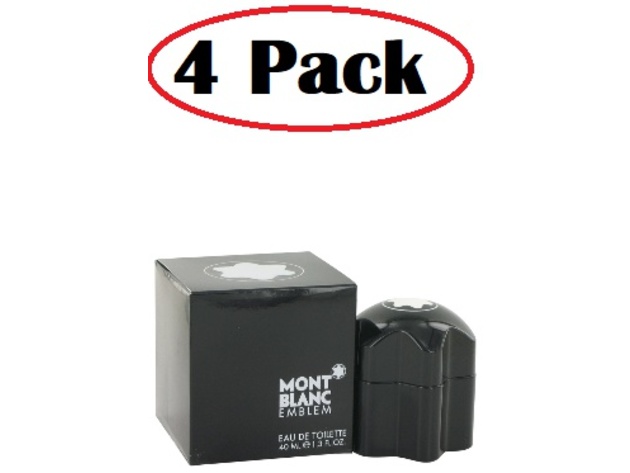 4 Pack of Montblanc Emblem by Mont Blanc Eau De Toilette Spray 1.3 oz