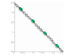 1.80 Carat (ctw) Natural Green Emerald Infinity Bracelet in Sterling Silver