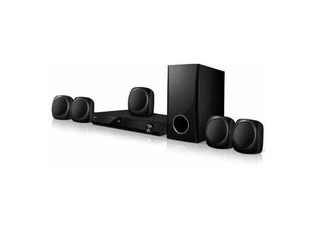 LG LHD427 Bluetooth Multi Region Free 5.1-Channel DVD Home Theater Speaker System with Free HDMI Cable 110-240v