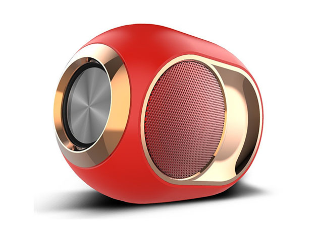 Olden Golden Retro Mini Gramophone Bluetooth Speaker (Red)