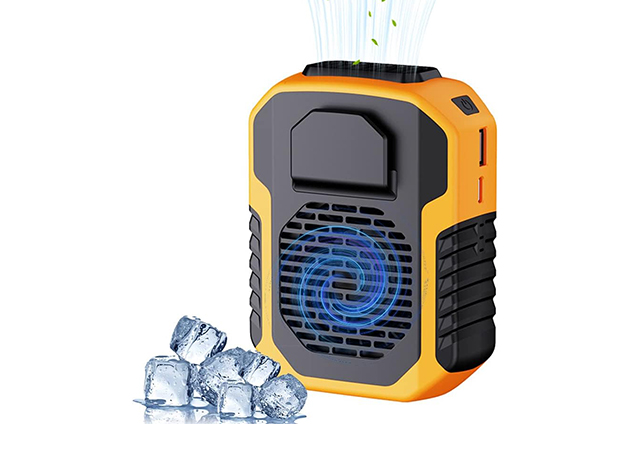 4-in-1 Clip-On Portable Waist Fan (Orange)