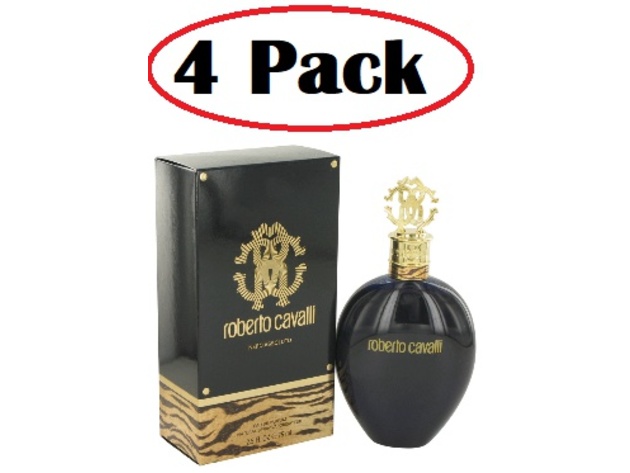 4 Pack of Roberto Cavalli Nero Assoluto by Roberto Cavalli Eau De Parfum Spray 2.5 oz