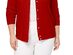 Karen Scott Women's Bead-Button Cardigan  Red Size Medium