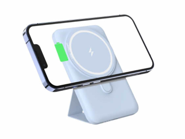 Stand-O-Matic Fast Wireless Charger and Multi-Stand (Blue)