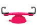 SUC-IT Patented Silicone Suction Phone Holder (Pink) with Clips (Black)