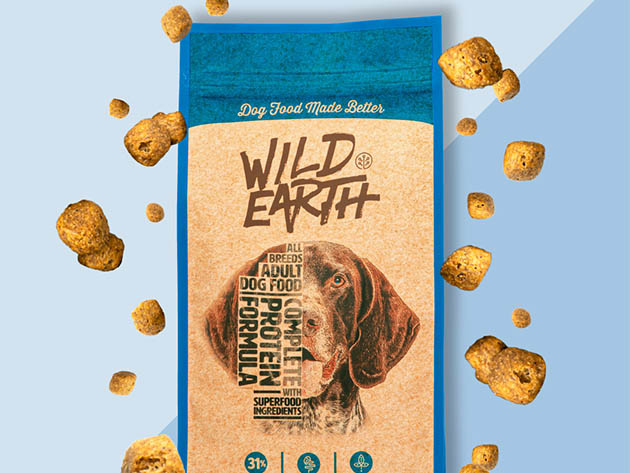 Wild Earth Clean Protein Dog Food 4lb Bag for $4.95