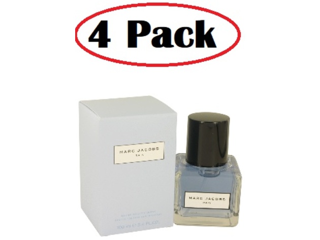 4 Pack of Marc Jacobs Rain by Marc Jacobs Eau De Toilette Spray 3.4 oz