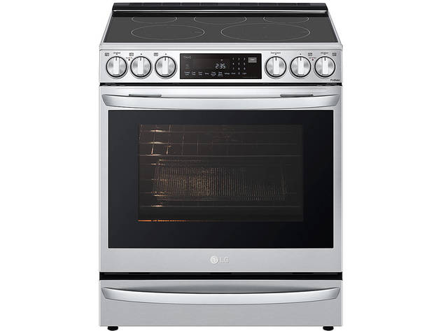 LG LSEL6337F 6.3 Cu. Ft. Stainless Smart InstaView Electric Slide-in Range with Air Fry